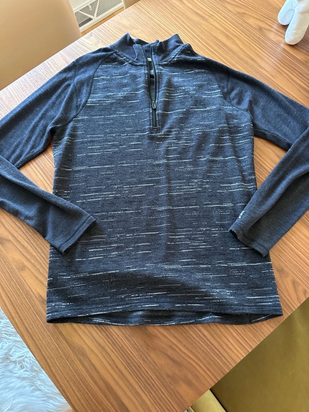 Smartwool Base Layer Mens Large 250 Merino Wool‎  1/4 Zip Pullover Sweater